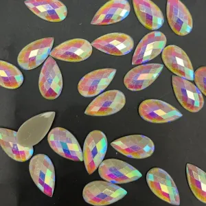 16*30 Teardrop Resin Rhinestone 