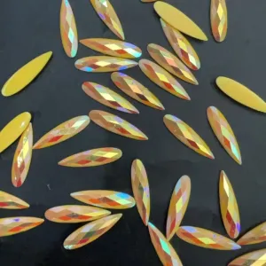 9*36 Yellow AB Resin Rhinestone 