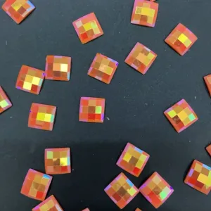 12mm Square Resin Rhinestone 