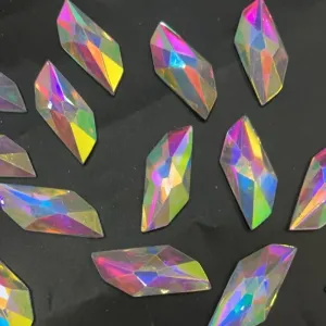 18*45 Fancy Resin Rhinestone Clear AB