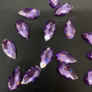 16*30 Teardrop Resin Rhinestone 