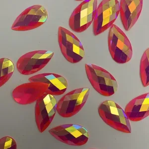 16*30 Teardrop Resin Rhinestone 