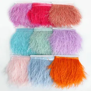 Wholesale Colored Ostrich Feather Trim 1
