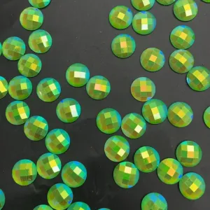 16mm Round Checkboard Resin Rhinestone 