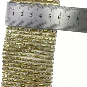 Plastic Rhinestone Trim 5.8cm 