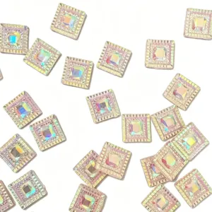 16mm Square Resin Rhinestone 