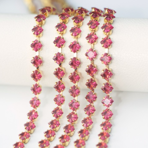 Zirconia Stone Chain With Copp