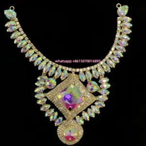 Rhinestone Necklace Clear AB R